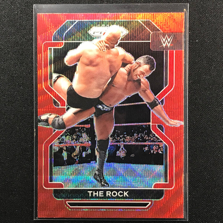 2022 Prizm THE ROCK Vertical Ruby Wave #191