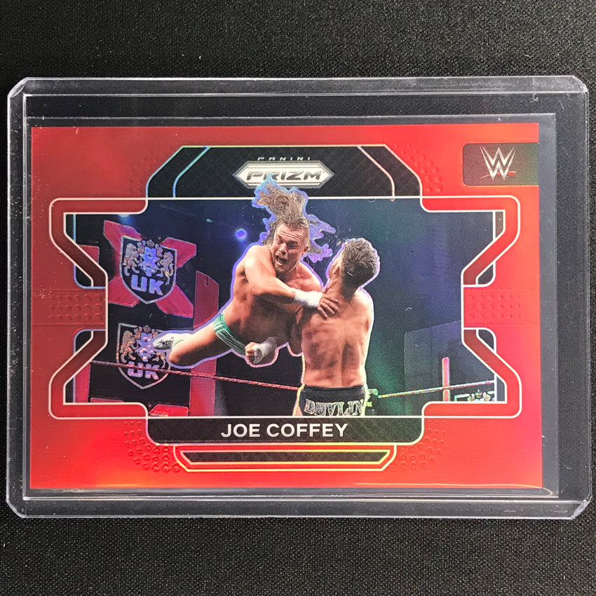 2022 Prizm Joe Coffey Horizontal Red 142/299