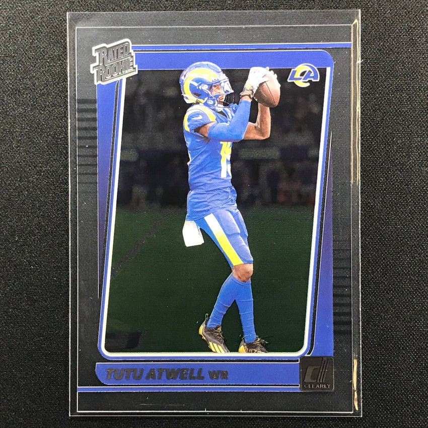 2021 Clearly Donruss TUTU ATWELL Rated Rookie Base #73