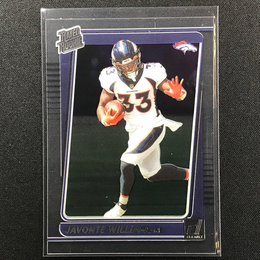 2021 Clearly Donruss JAVONTE WILLIAMS Rated Rookie Base #75
