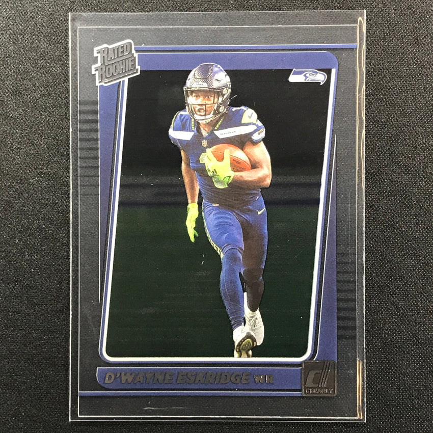 2021 Clearly Donruss Dwayne Eskridge Rated Rookie Base No 76