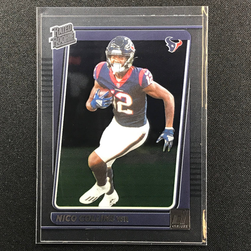 2021 Clearly Donruss NICO COLLINS Rated Rookie Base #80