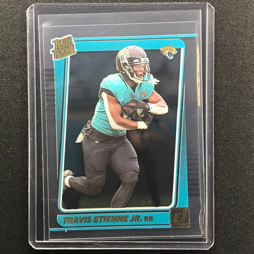2021 Clearly Donruss TRAVIS ETIENNE JR. Rated Rookie Gold #59