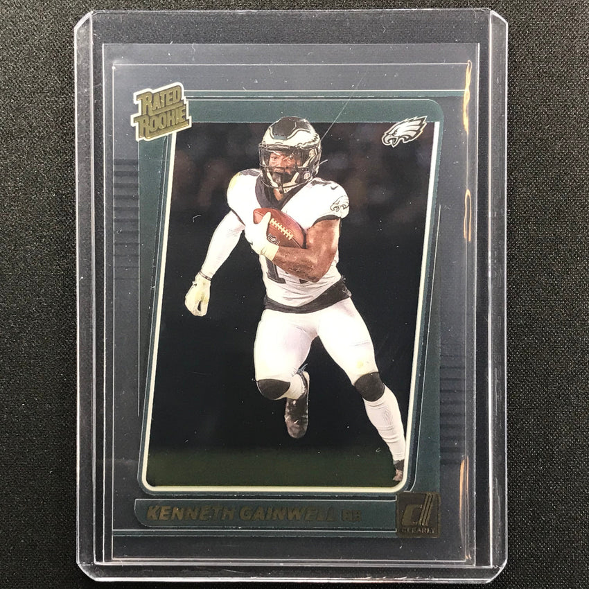 2021 Clearly Donruss KENNETH GAINWELL Rated Rookie Gold #68