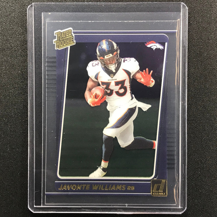 2021 Clearly Donruss JAVONTE WILLIAMS Rated Rookie Gold #75