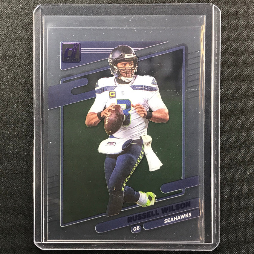 2021 Clearly Donruss RUSSELL WILSON Purple #42
