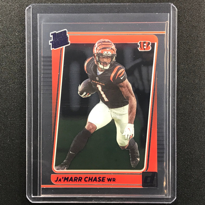 2021 Clearly Donruss Jamarr Chase Rated Rookie Purple No 63