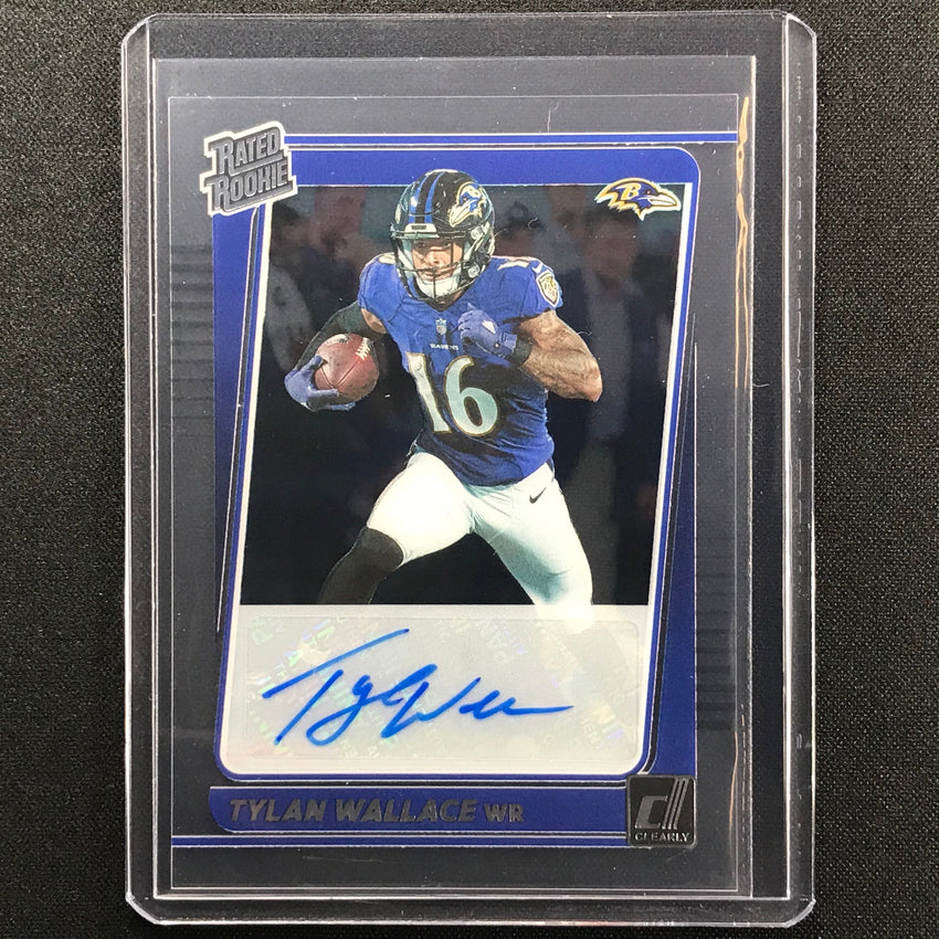 2021 Clearly Donruss Tylan Wallace Rated Rookie Autograph No 74 A