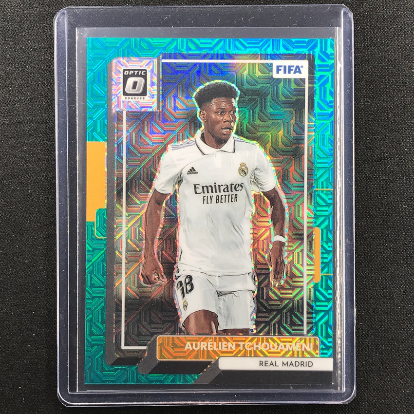 2022-23 Donruss Fifa Aurelien Tchouameni Optic Teal Mojo 33/49