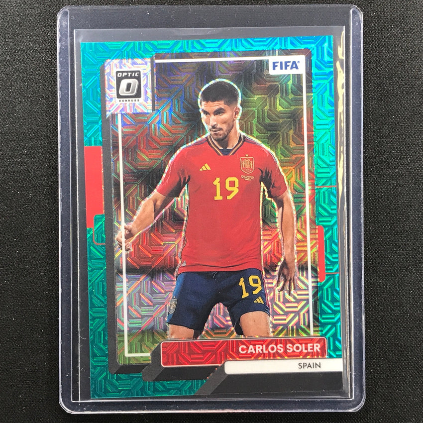 2022-23 Donruss Fifa Carlos Soler Optic Teal Mojo 14/49