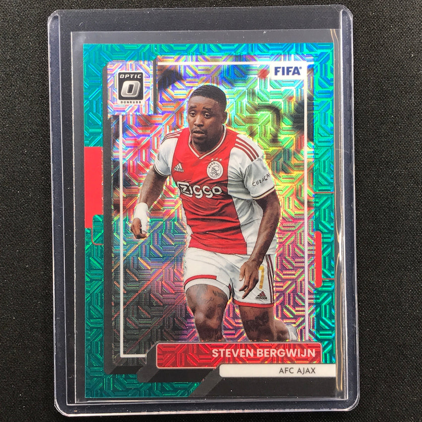 2022-23 Donruss Fifa Steven Bergwijn Optic Teal Mojo 36/49
