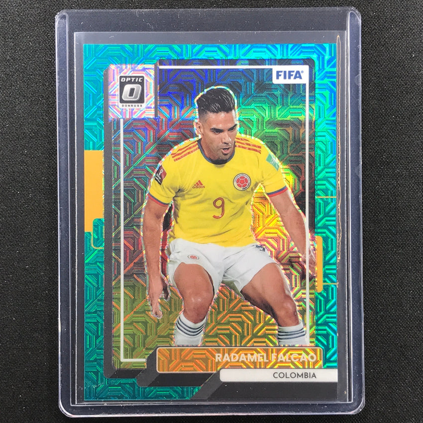 2022-23 Donruss Fifa Radamel Falcao Optic Teal Mojo 13/49