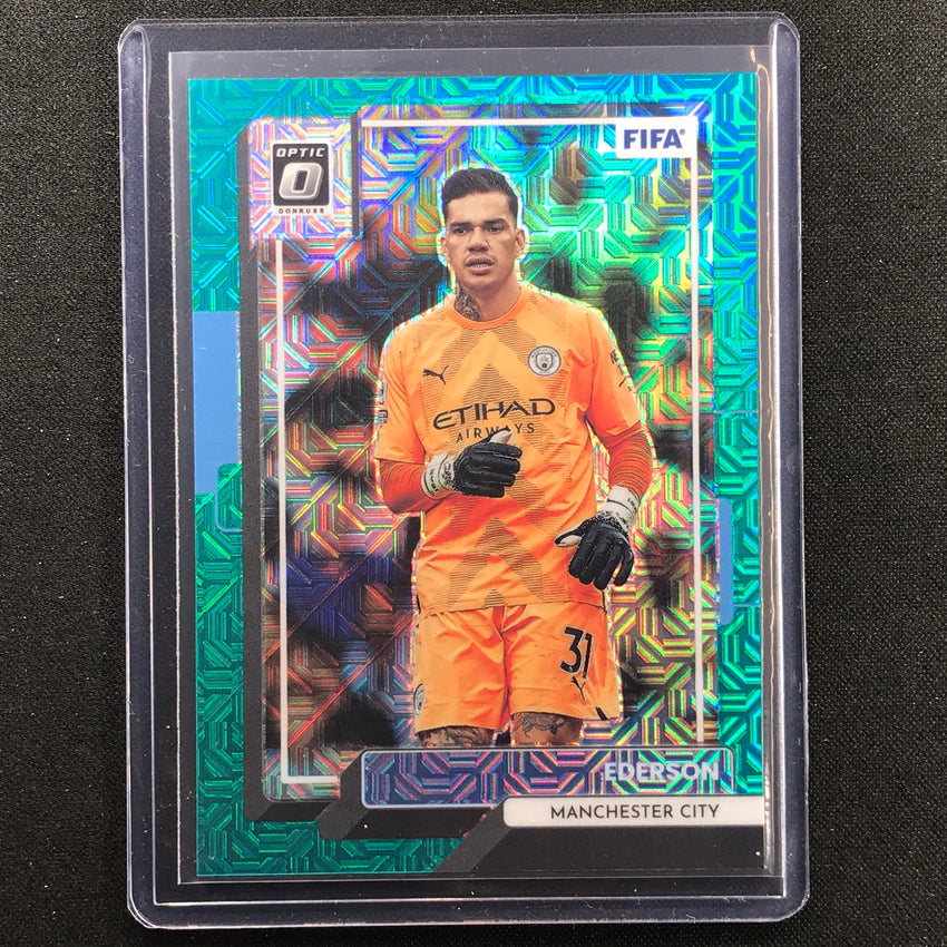 2022-23 Donruss Fifa Ederson Optic Teal Mojo 14/49