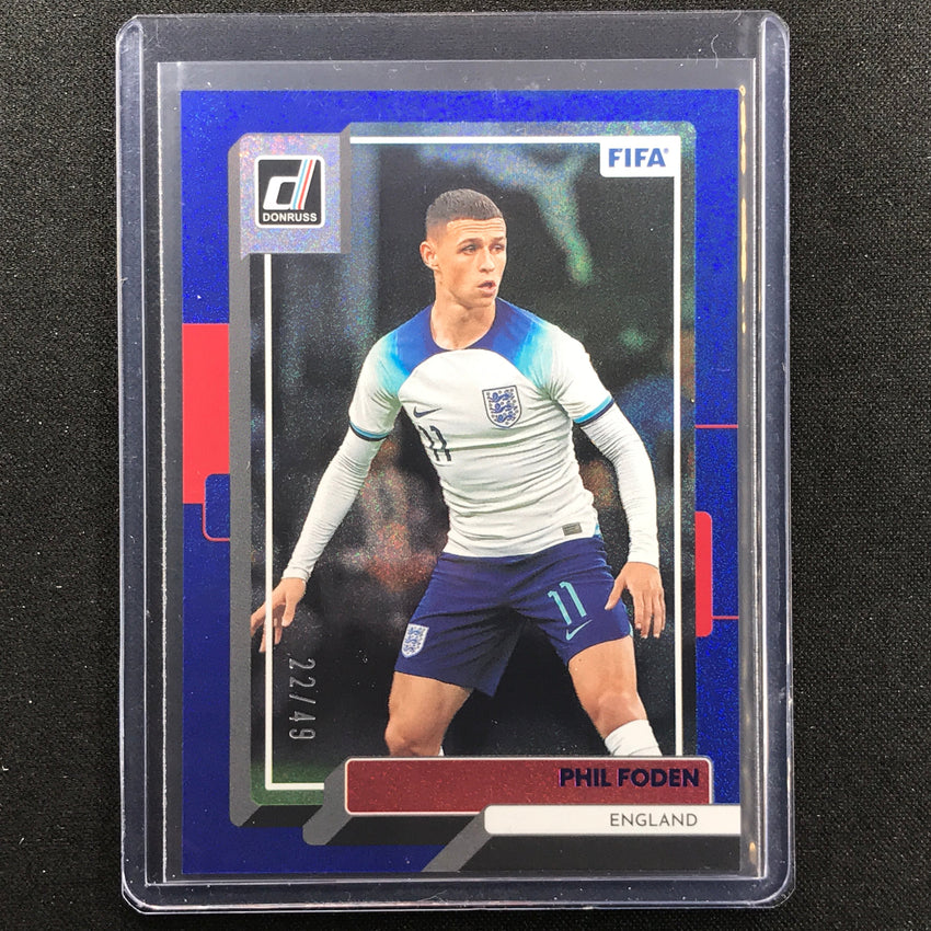 2022-23 Donruss Fifa Phil Foden Blue 22/49