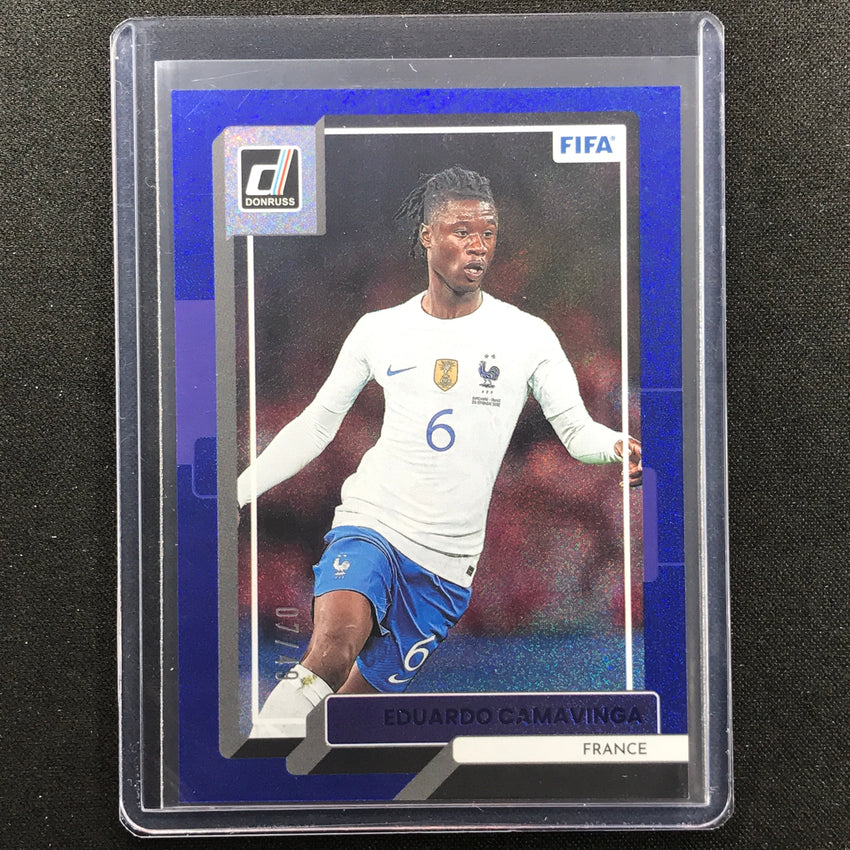 2022-23 Donruss Fifa Eduardo Camavinga Blue 7/49