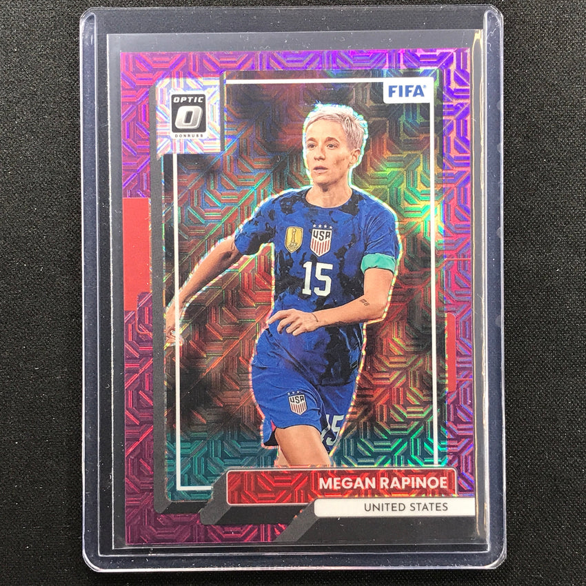 2022-23 Donruss Fifa Megan Rapinoe Optic Purple Mojo 11/25