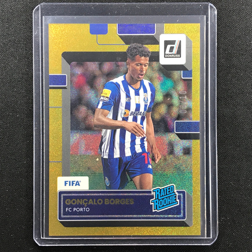 2022-23 Donruss Fifa Goncalo Borges Rated Rookie Gold 8/10
