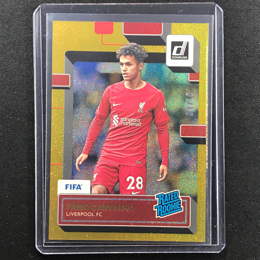 2022-23 Donruss Fifa Fabio Carvalho Rated Rookie Gold 4/10