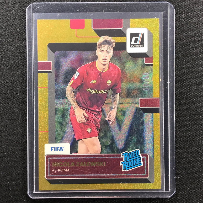2022-23 Donruss Fifa Nicola Zalewski Rated Rookie Gold 5/10