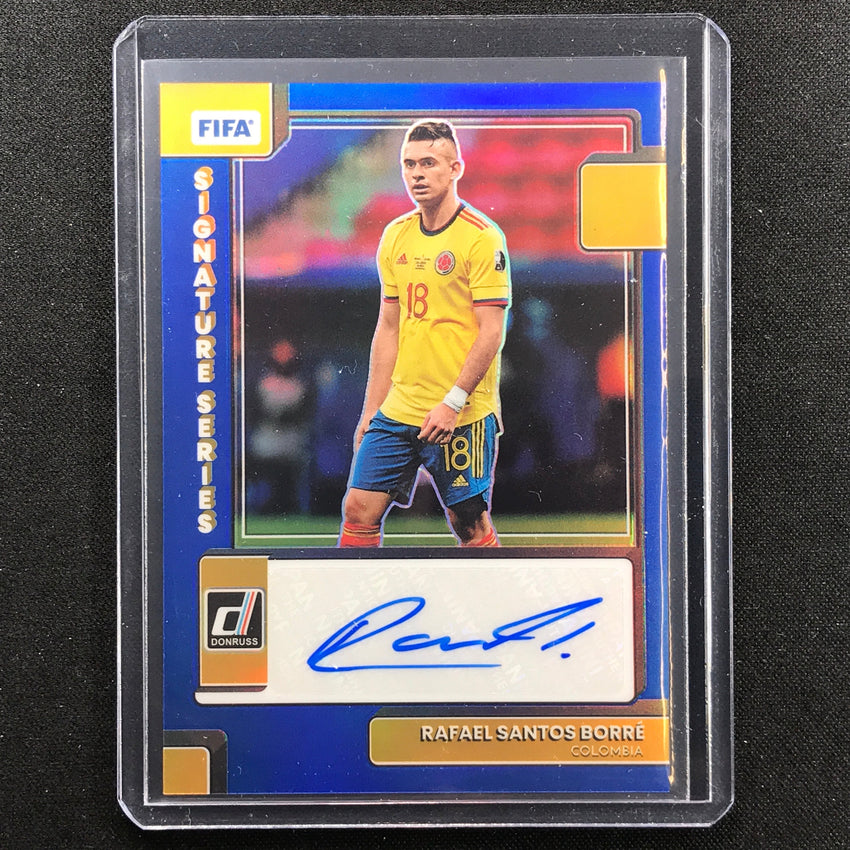 2022-23 Donruss Fifa Rafael Santos Borre Signature Series Auto Blue 1/49