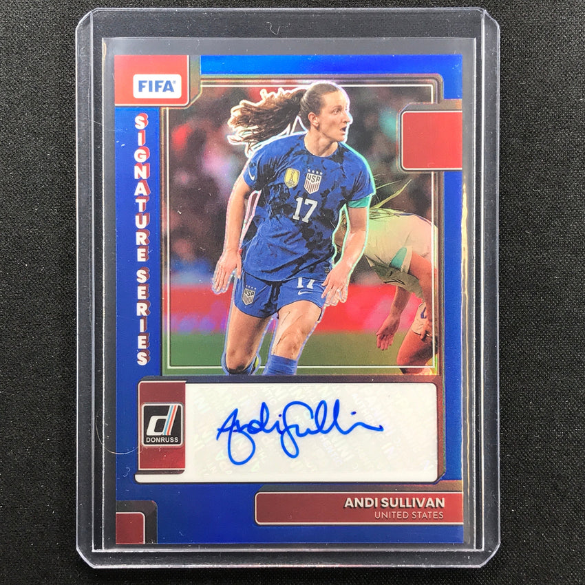 2022-23 Donruss Fifa Andi Sullivan Signature Series Auto Blue 22/49