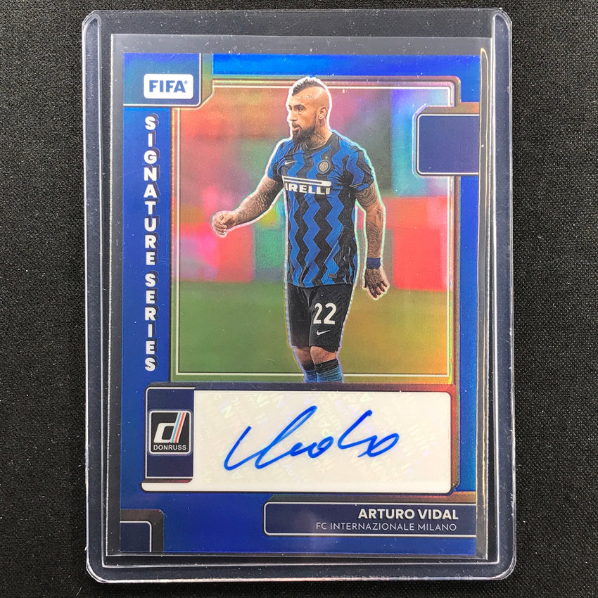 2022-23 Donruss Fifa Arturo Vidal Signature Series Auto Blue 40/49