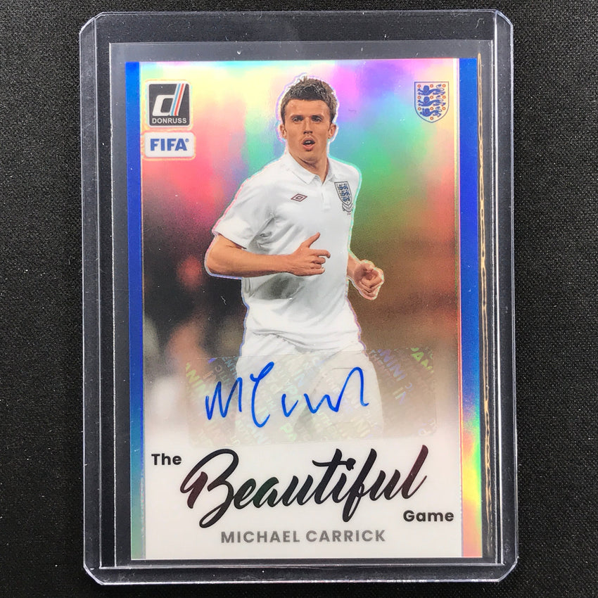 2022-23 Donruss Fifa Michael Carrick The Beautiful Game Auto Blue 44/99