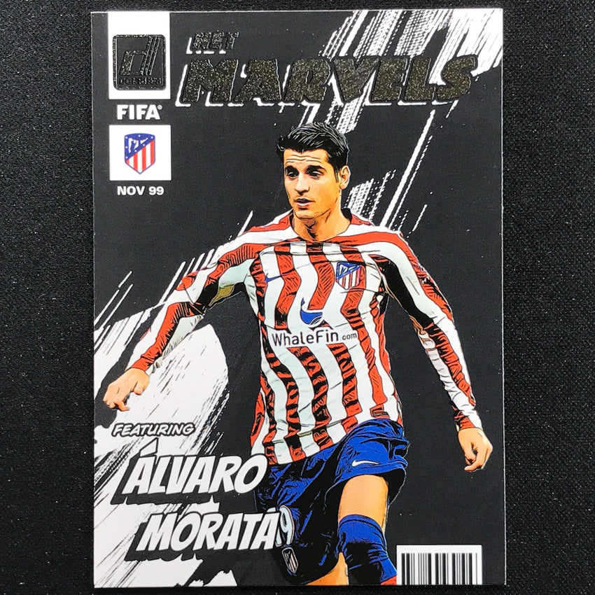 2022-23 Donruss Fifa Alvaro Morata Net Marvels Silver No 3