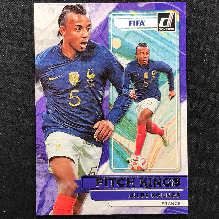 2022-23 Donruss Fifa Jules Kounde Pitch Kings Silver No 8