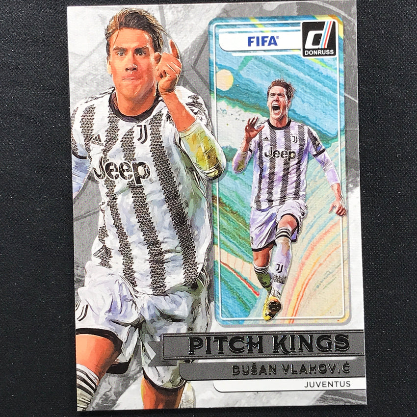 2022-23 Donruss Fifa Dusan Vlahovic Pitch Kings Silver No 22