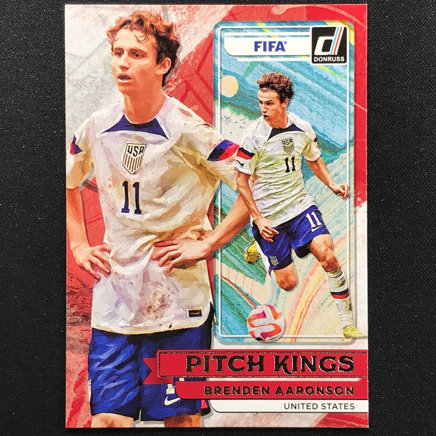 2022-23 Donruss FIFA BRENDEN AARONSON Pitch Kings Silver #24