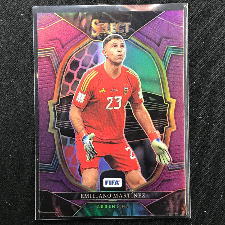 2022-23 Select Fifa Emiliano Martinez Terrace Purple 3/75 No 2