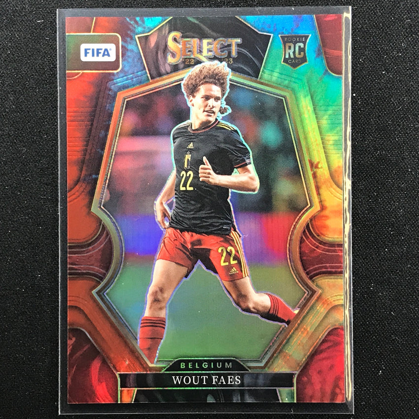 2022-23 Select Fifa Wout Faes Mezzanine Rookie Tie-dye 47/49
