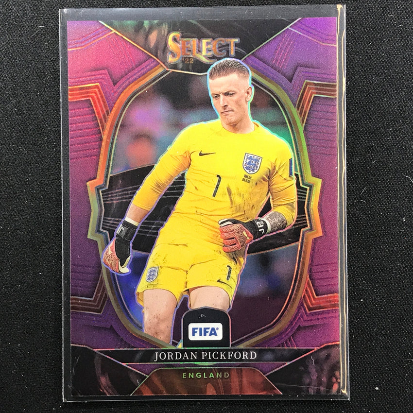 2022-23 Select FIFA JORDAN PICKFORD Terrace Purple 23/75 #14