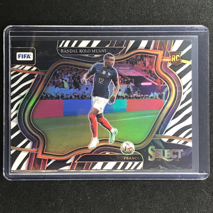 2022-23 Select Fifa Randal Kolo Muani Field Level Rookie Zebra 17/25