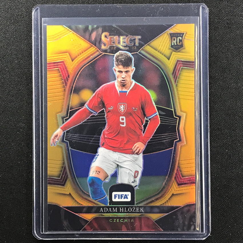2022-23 Select Fifa Adam Hlozek Terrace Rookie Gold Prizm 10/10