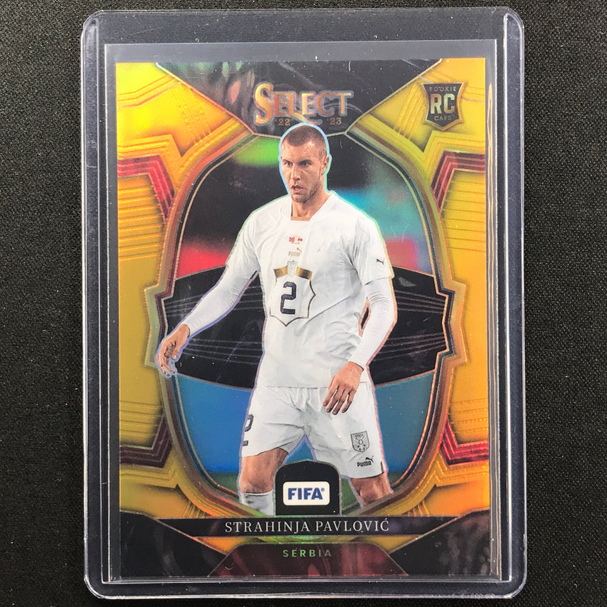 2022-23 Select Fifa Strahinja Pavlovic Terrace Rookie Gold Prizm 1/10