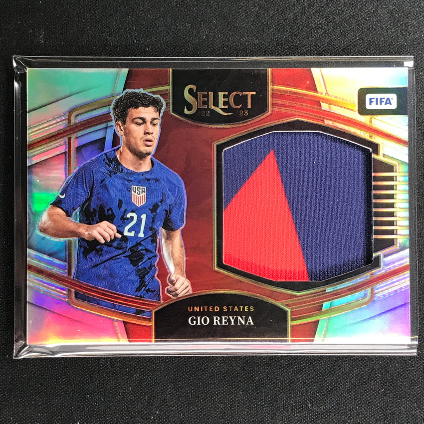 2022-23 Select Fifa Gio Reyna Jumbo Swatch Jersey Relic Silver Prizm No Gra