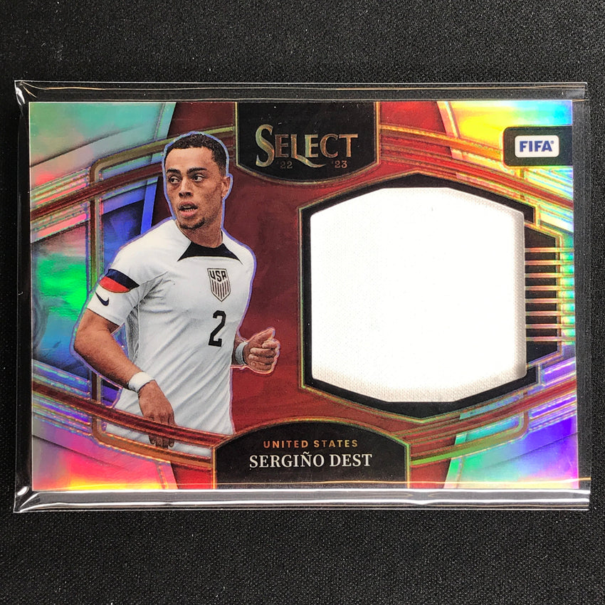 2022-23 Select Fifa Sergino Dest Jumbo Swatch Jersey Relic Silver Prizm No Sdt