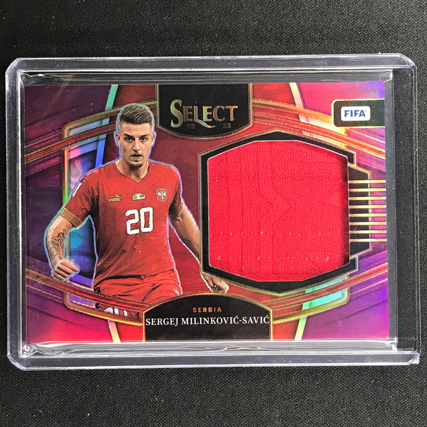 2022-23 Select Fifa Sergej Milinkovic-savic Jumbo Swatch Relic Purple 44/49