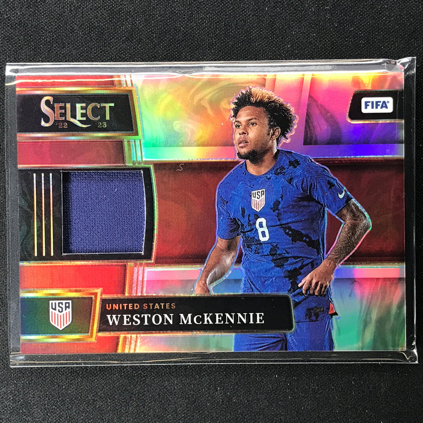 2022-23 Select Fifa Weston Mckennie Memorabilia Jersey Relic Silver Prizm No Wme