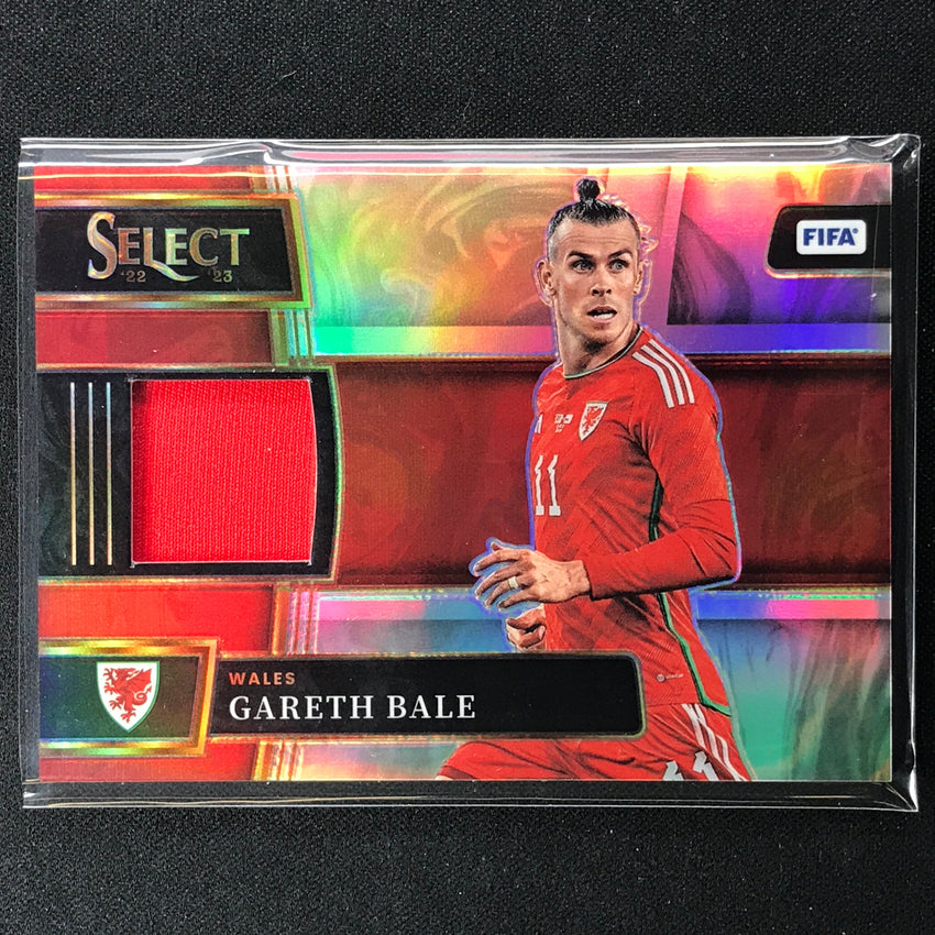 2022-23 Select Fifa Gareth Bale Memorabilia Jersey Relic Silver Prizm No Gbe