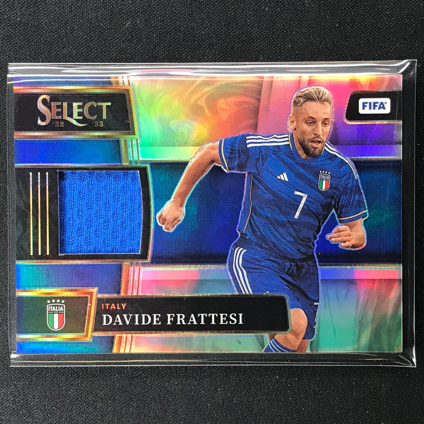2022-23 Select Fifa Davide Frattesi Memorabilia Jersey Relic Silver Prizm No Dfi