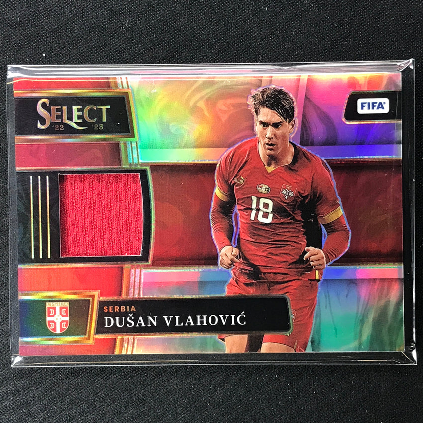 2022-23 Select Fifa Dusan Vlahovic Memorabilia Jersey Relic Silver Prizm No Dvc