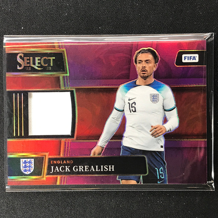 2022-23 Select Fifa Jack Grealish Memorabilia Jersey Relic Purple 33/49