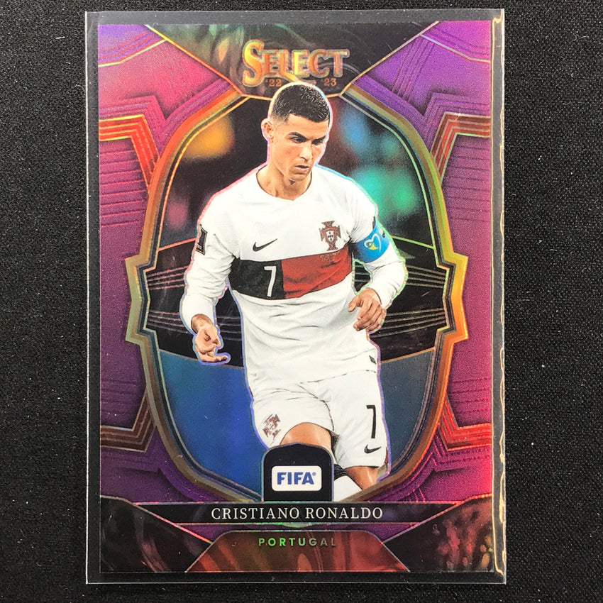 2022-23 Select Fifa Cristiano Ronaldo Terrace Purple 23/75 No 47