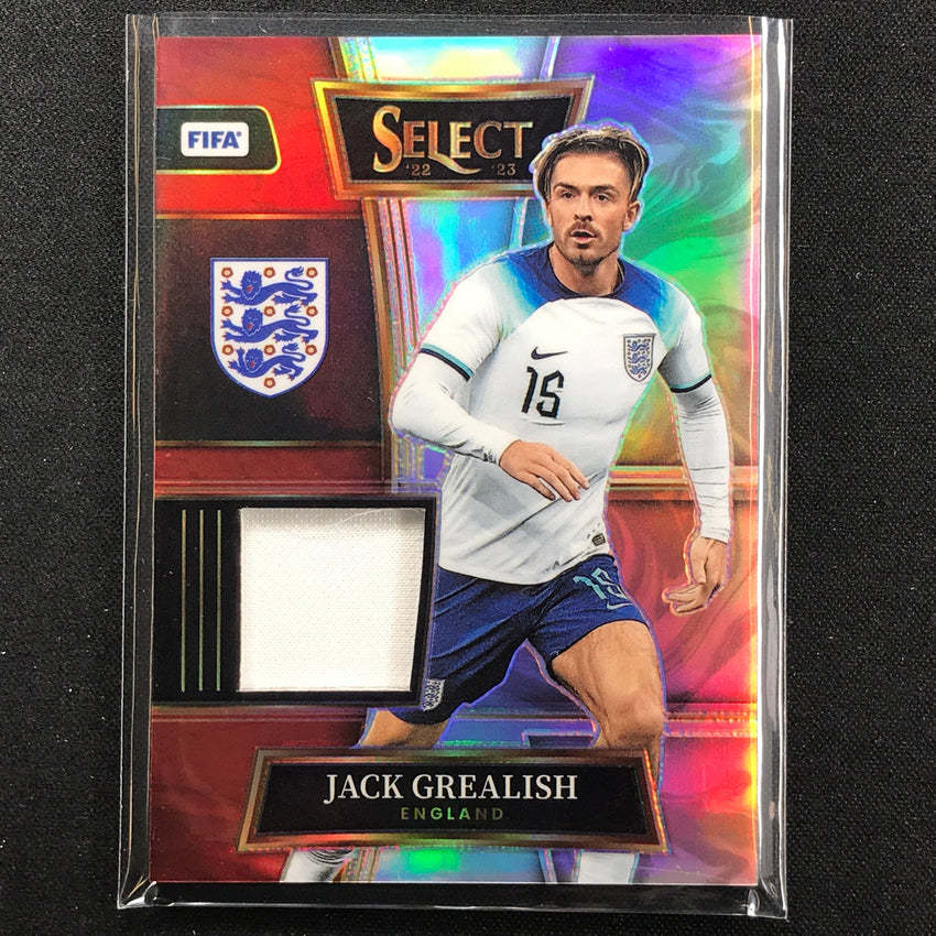 2022-23 Select Fifa Jack Grealish Swatches Jersey Relic Silver Prizm No Jgh