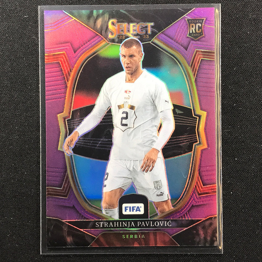 2022-23 Select Fifa Strahinja Pavlovic Terrace Rookie Purple 4/75 No 55