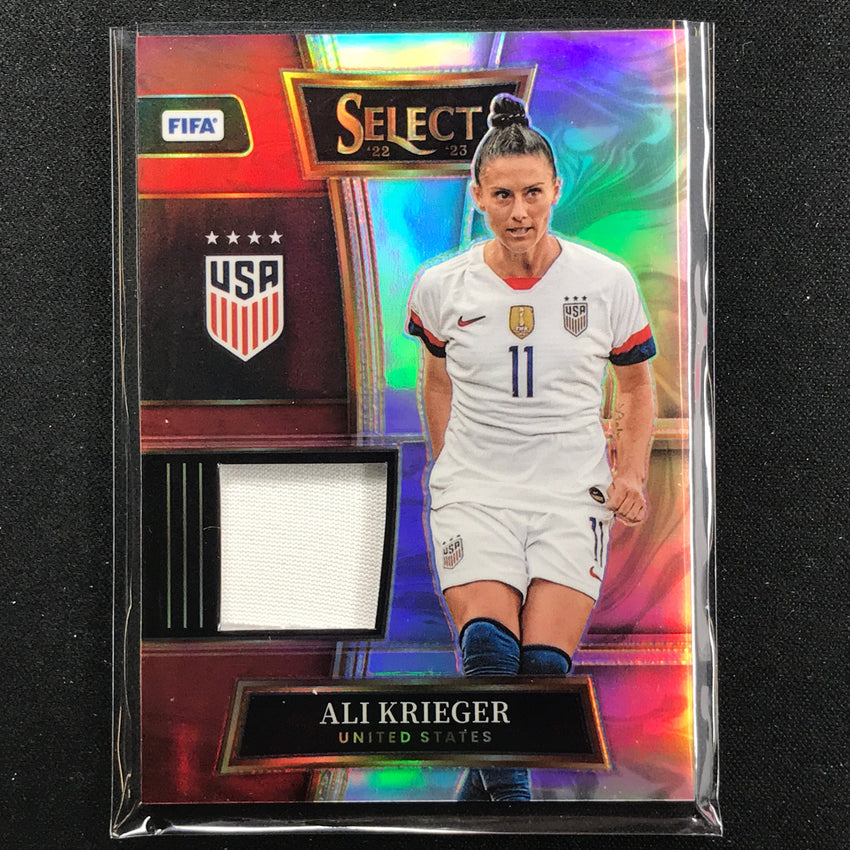 2022-23 Select Fifa Ali Krieger Swatches Jersey Relic Silver Prizm No Akr