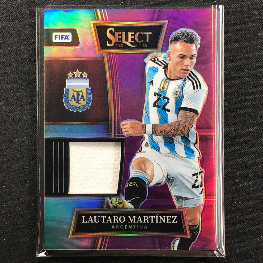 2022-23 Select Fifa Lautaro Martinez Swatches Jersey Relic Purple 21/49